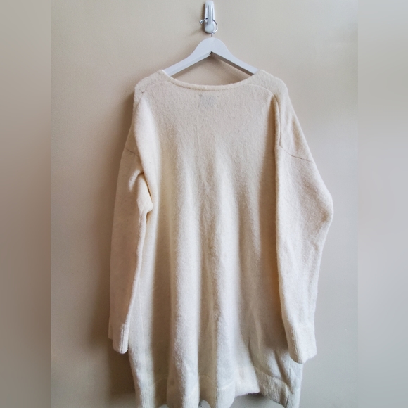 Wilfred Free white cozy soft sweater cardigan oversized Large - Picture 3 of 6
